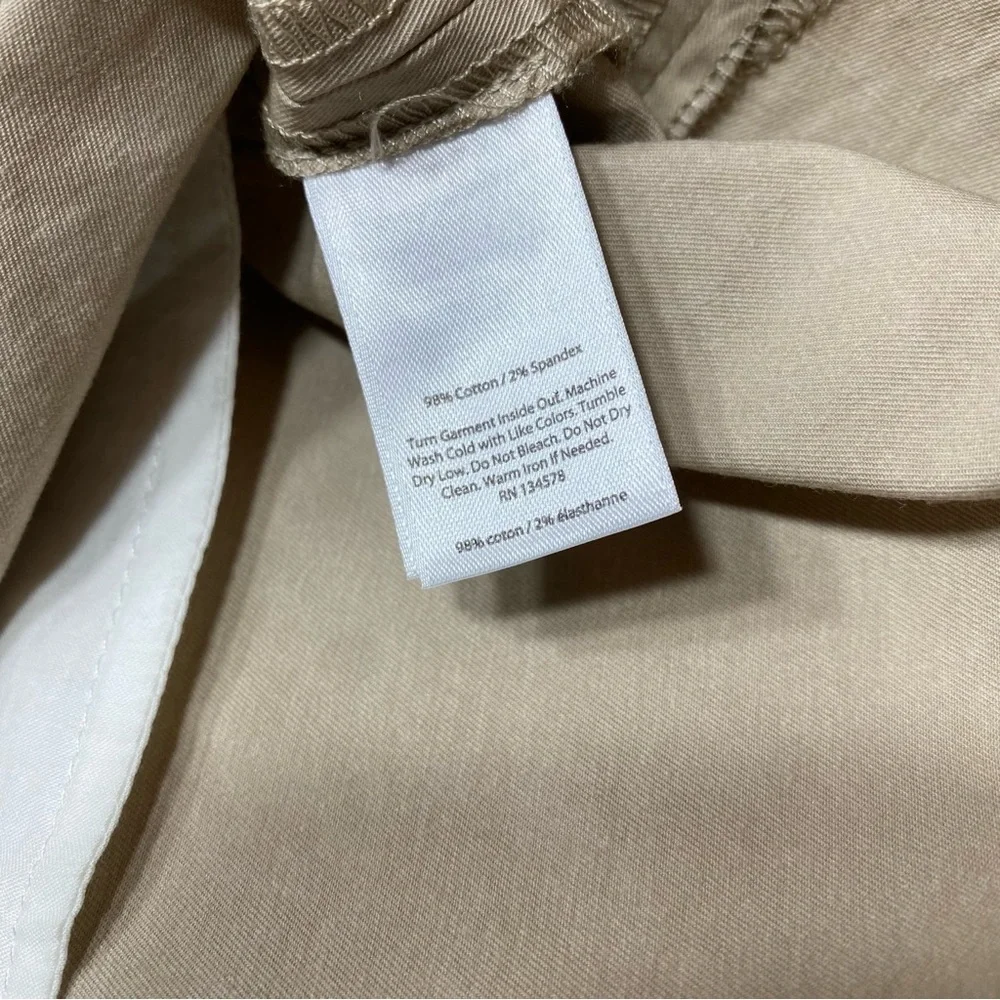 Vineyard Vines Tan Khaki Skirt 8 Cotton Blend Preppy Coastal Chic